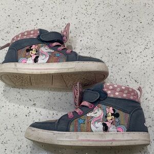 Disney Minnie Mouse Kids Sneakers - Pink and Gray size 12